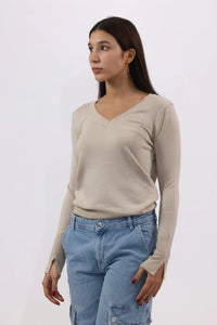 Beige Aura Top