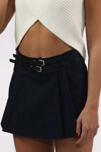 White CrissCross Crop