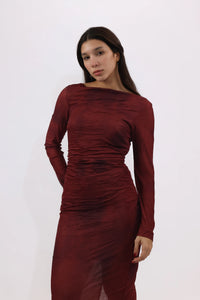 Burgundy Sands Dress