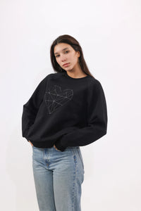 Heartfelt Black Sweater